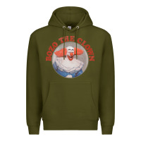 Army Green bozo the clown vintage style faded design ,  bozo Premium Hoodie - linhVisuals