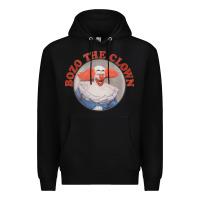 Black bozo the clown vintage style faded design ,  bozo Premium Hoodie - linhVisuals