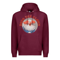 Burgundy bozo the clown vintage style faded design ,  bozo Premium Hoodie - linhVisuals