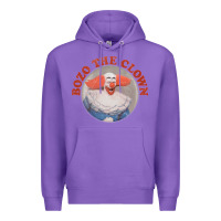Purple bozo the clown vintage style faded design ,  bozo Premium Hoodie - linhVisuals