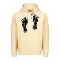 Pina Colada 70's footprints   footprint Premium Hoodie - linhVisuals