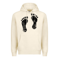 Tofu 70's footprints   footprint Premium Hoodie - linhVisuals