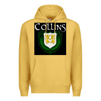 Antique Gold collins family irish coat of arms Premium Hoodie - linhVisuals