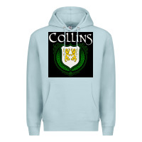 Blue Mist collins family irish coat of arms Premium Hoodie - linhVisuals