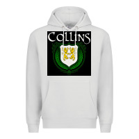 Dove Grey collins family irish coat of arms Premium Hoodie - linhVisuals
