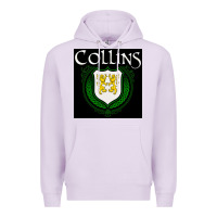 Lilac collins family irish coat of arms Premium Hoodie - linhVisuals