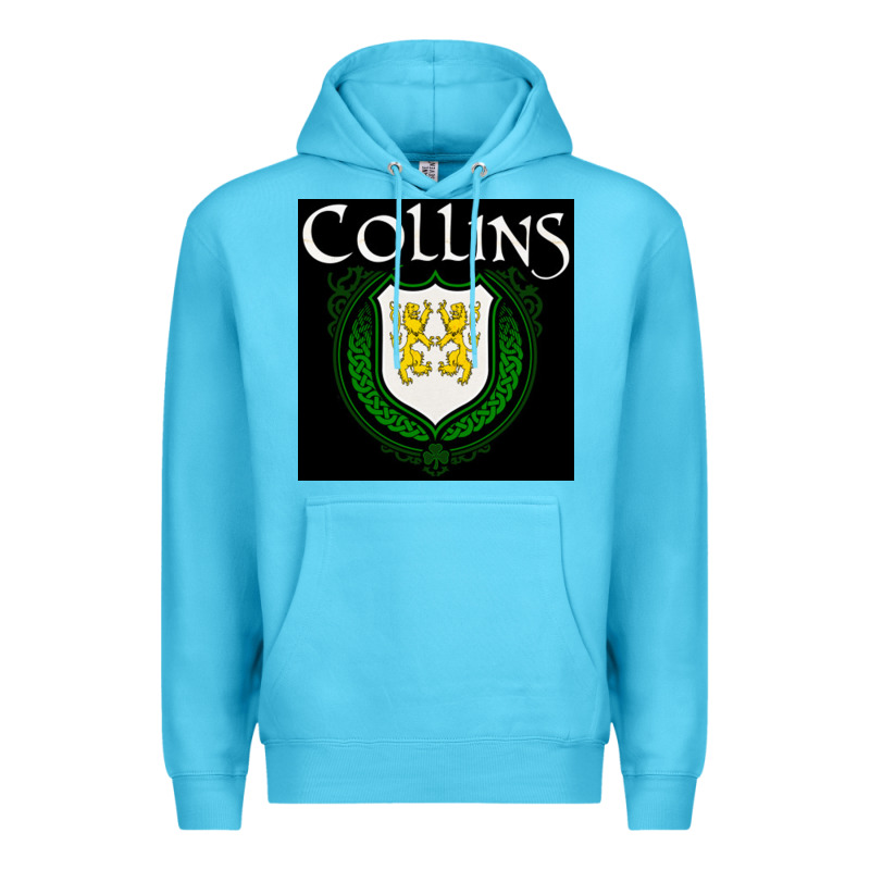 Collins Family Irish Coat Of Arms Premium Hoodie by linhVisuals | Teevron