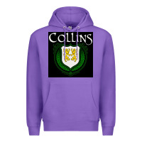 Purple collins family irish coat of arms Premium Hoodie - linhVisuals