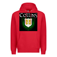 Red collins family irish coat of arms Premium Hoodie - linhVisuals