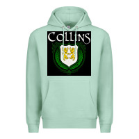 Seafoam collins family irish coat of arms Premium Hoodie - linhVisuals
