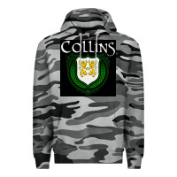 Slate Camo collins family irish coat of arms Premium Hoodie - linhVisuals