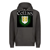 Smoke collins family irish coat of arms Premium Hoodie - linhVisuals