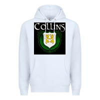 White collins family irish coat of arms Premium Hoodie - linhVisuals