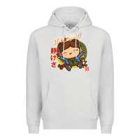 Dove Grey kaylee kawaii Premium Hoodie - linhVisuals