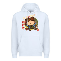 White kaylee kawaii Premium Hoodie - linhVisuals