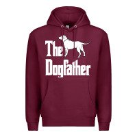Burgundy the dogfather Premium Hoodie - linhVisuals