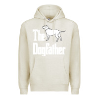 Oatmeal Heather the dogfather Premium Hoodie - linhVisuals