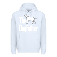 White the dogfather Premium Hoodie - linhVisuals