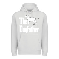 Dove Grey the dogfather Premium Hoodie - linhVisuals