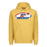 Antique Gold usa hockey Premium Hoodie - linhVisuals