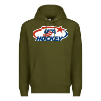 Army Green usa hockey Premium Hoodie - linhVisuals