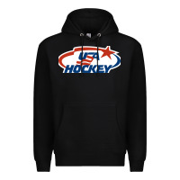 Black usa hockey Premium Hoodie - linhVisuals