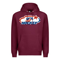 Burgundy usa hockey Premium Hoodie - linhVisuals
