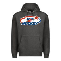 Charcoal Heather usa hockey Premium Hoodie - linhVisuals