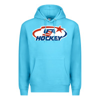 Ocean Blue usa hockey Premium Hoodie - linhVisuals