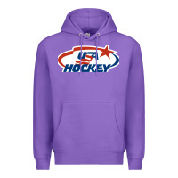 Purple usa hockey Premium Hoodie - linhVisuals
