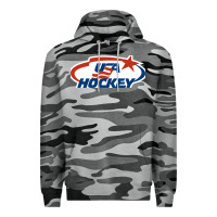 Slate Camo usa hockey Premium Hoodie - linhVisuals