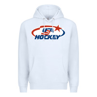 White usa hockey Premium Hoodie - linhVisuals