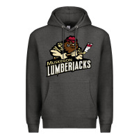 Charcoal Heather muskegon lumberjacks dc143c Premium Hoodie - linhVisuals