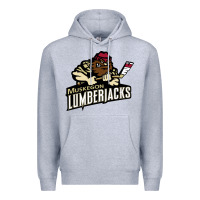 Heather Grey muskegon lumberjacks dc143c Premium Hoodie - linhVisuals