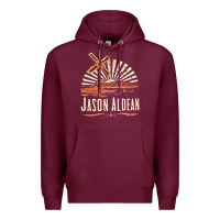 Burgundy Jason Aldean Premium Hoodie - linhVisuals