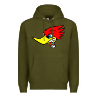 Army Green woody woodpecker tshirt Premium Hoodie - linhVisuals
