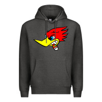Charcoal Heather woody woodpecker tshirt Premium Hoodie - linhVisuals