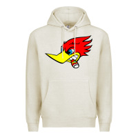 Oatmeal Heather woody woodpecker tshirt Premium Hoodie - linhVisuals