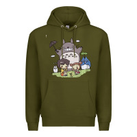 Army Green totorooo tshirt Premium Hoodie - linhVisuals