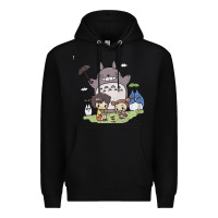 Black totorooo tshirt Premium Hoodie - linhVisuals