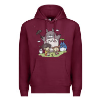 Burgundy totorooo tshirt Premium Hoodie - linhVisuals