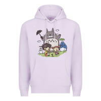 Lilac totorooo tshirt Premium Hoodie - linhVisuals