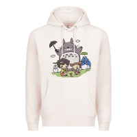 Pale Pink totorooo tshirt Premium Hoodie - linhVisuals