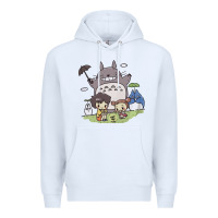 White totorooo tshirt Premium Hoodie - linhVisuals