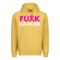 Antique Gold fck cancer Premium Hoodie - linhVisuals