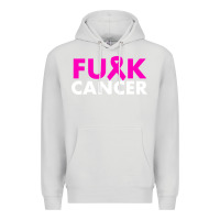 Dove Grey fck cancer Premium Hoodie - linhVisuals