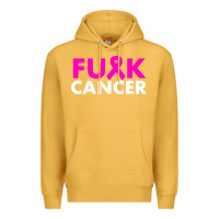 Mustard fck cancer Premium Hoodie - linhVisuals