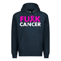 Navy fck cancer Premium Hoodie - linhVisuals