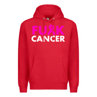 Red fck cancer Premium Hoodie - linhVisuals