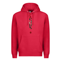 Cardinal Maldives Map Flag Drawing Line Art Premium Hoodie - linhVisuals